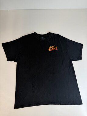 Street Fighter 2 Shirt Men Large Collect Chun Li Ryu Ken Blanka Work Party Go